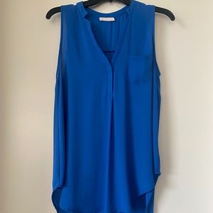 Women's Lush Blue Tank Blouse